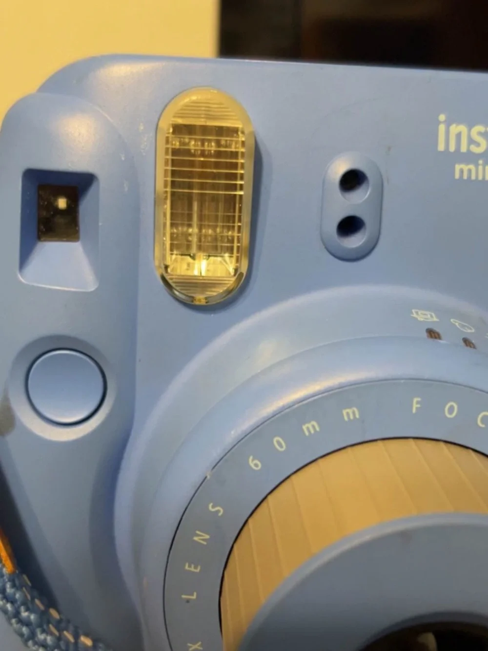 Fujifilm instax mini 9 Compact Instant Camera - Light Blue with Blue Strap